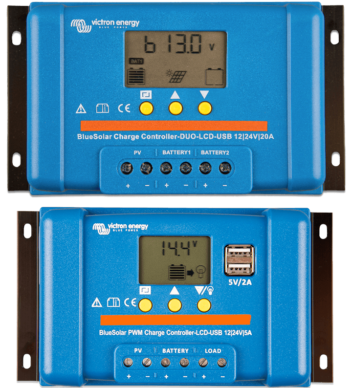 Contrôleur de charge BlueSolar PWM (DUO) LCD et USB