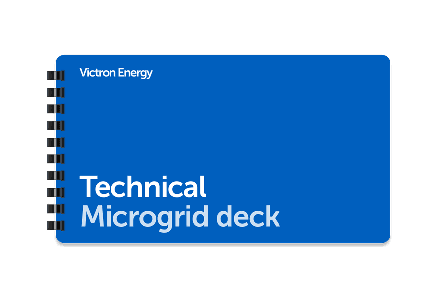 Classeur bleu intitulé Présentation technique Microgrid