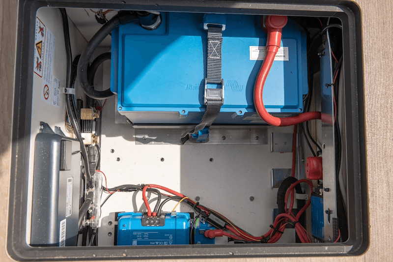 LiFePO4 Battery in Battery Compartment of RV