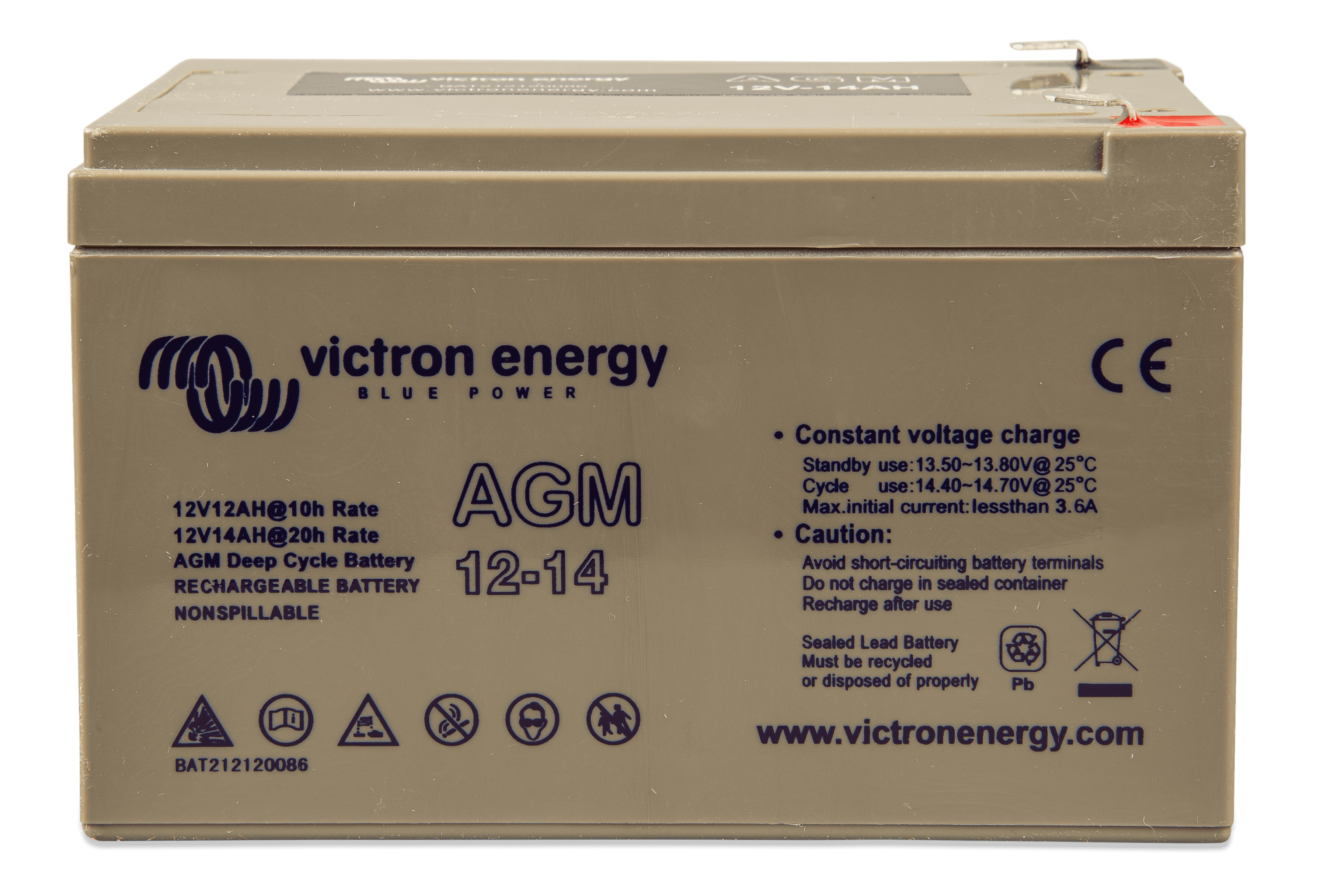 12V 14Ah AGM Deep Cycle ( (front-angle) thumbnail