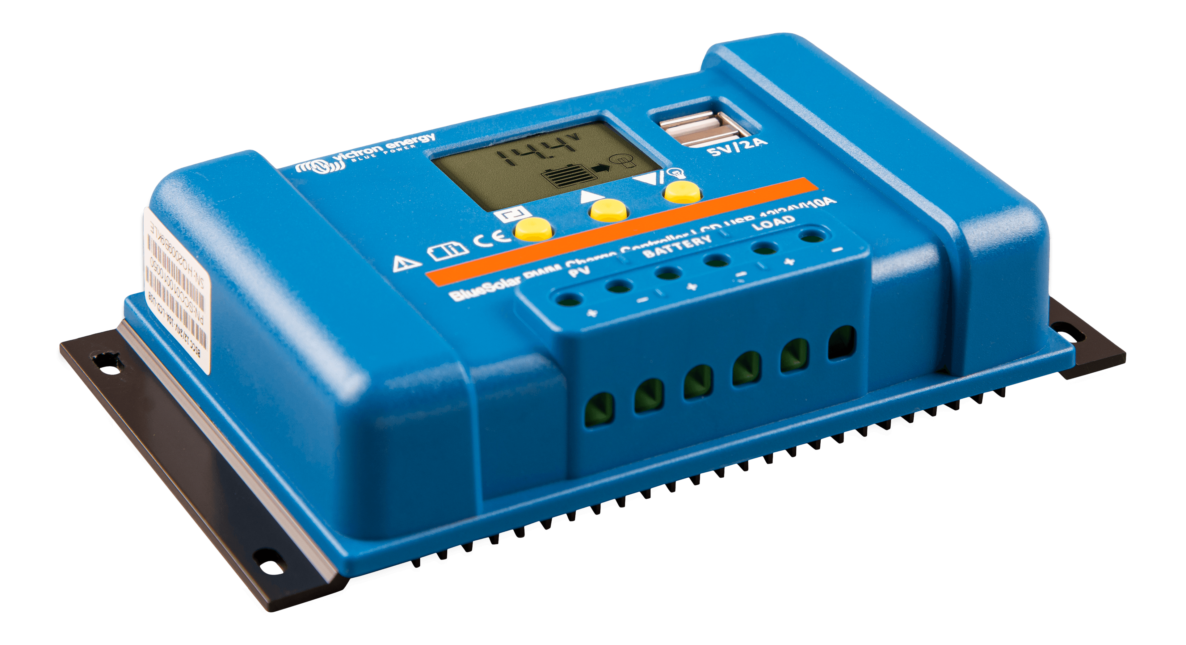 BlueSolar PWM Charge Controller LCD USB 12/24V-10A (right)  thumbnail