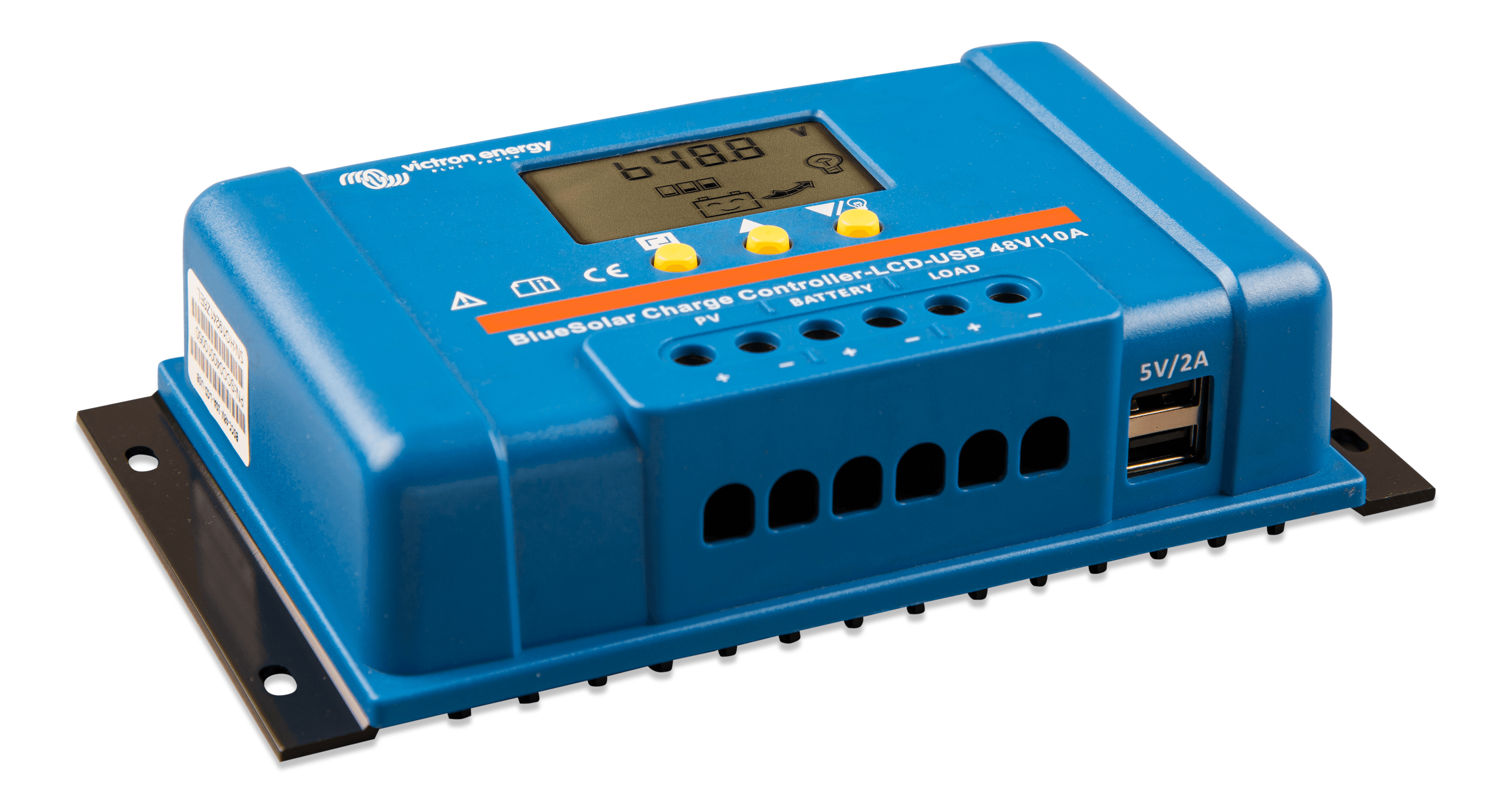 BlueSolar PWM Charge Controller LCD USB 48V-10A (right)  thumbnail
