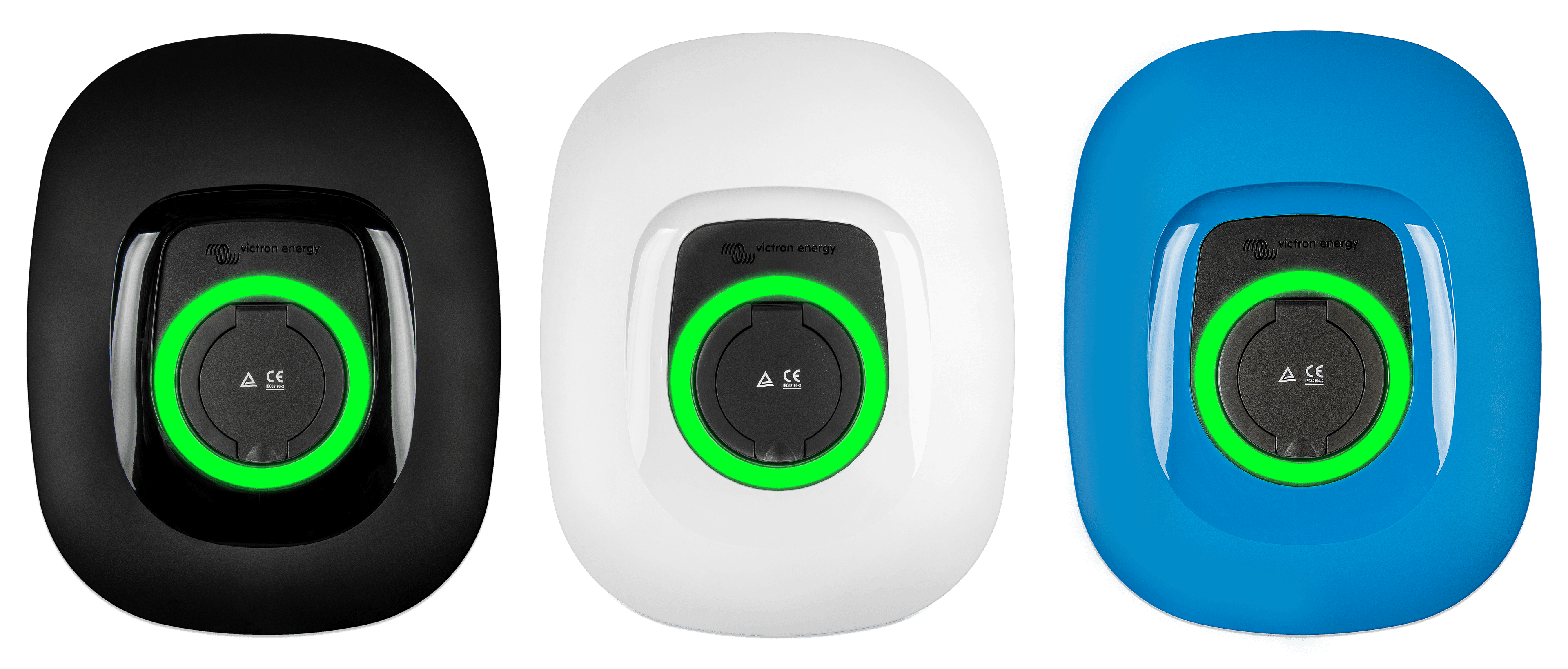 EVC200300410 - White front for EV Charging station NS (top-all colors-side by side-green LED)  thumbnail