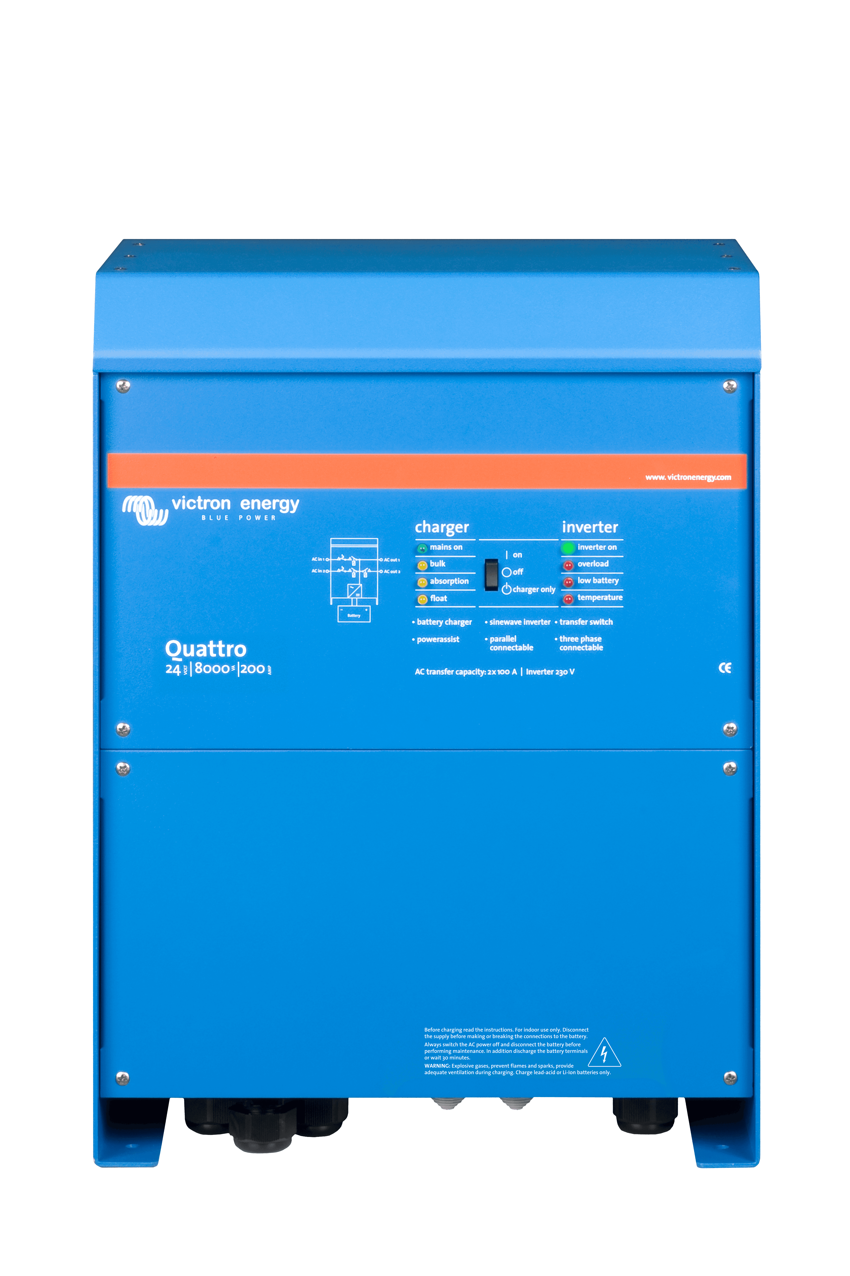 Quattro 24V 8000VA 200A 230V (front)  thumbnail