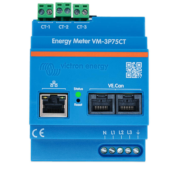 Compteurs d’énergie VM-3P75CT, VM-3P5A, ET112, ET340, EM24 Ethernet et EM540