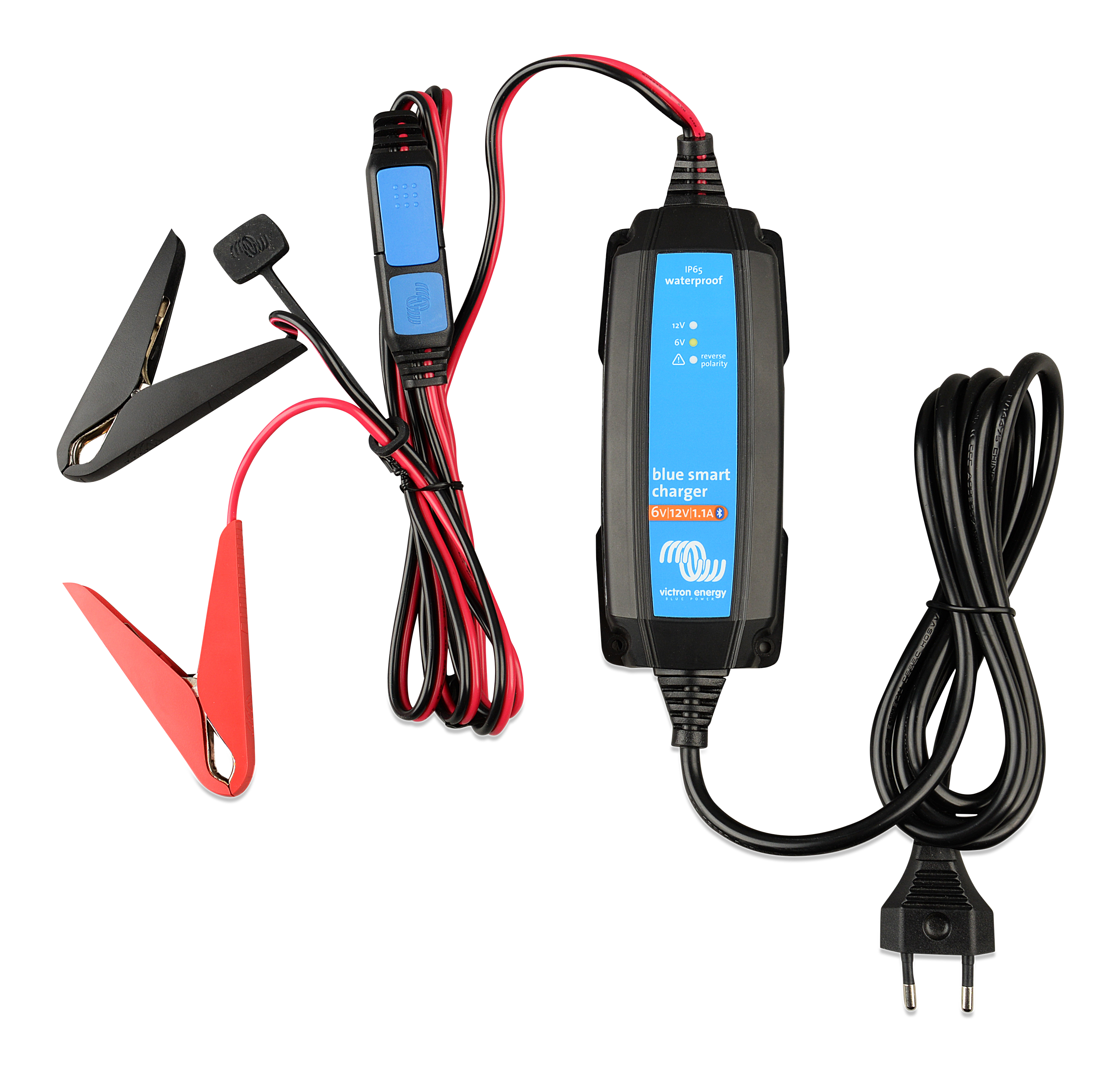 Chargeur Blue Smart IP65 6V/12V / 1,1A avec connecteurs DC