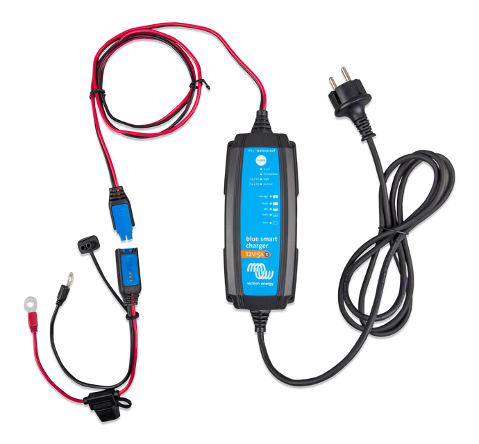Chargeur Blue Smart IP65 6V/12V / 1,1A avec connecteurs DC