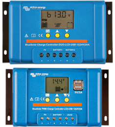 Contrôleur de charge BlueSolar PWM (DUO) LCD et USB