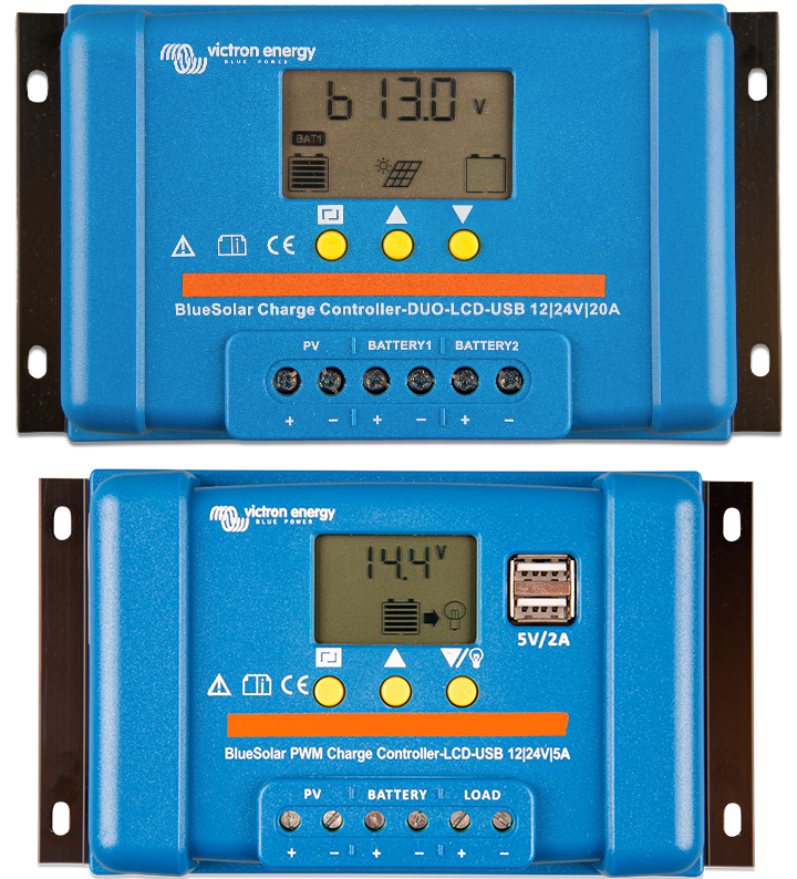 Contrôleur de charge BlueSolar PWM (DUO) LCD et USB